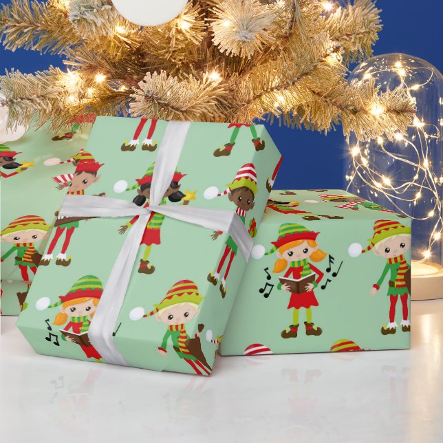 Ihr eigenes Papier behalten oder entwerfen - Matte Geschenkpapier (Feiertage)