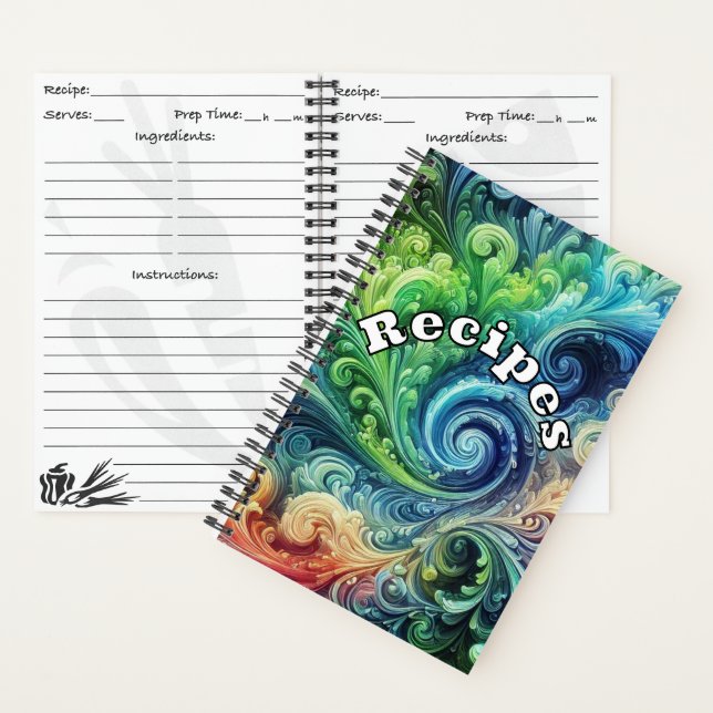 Ihr eigenes Rezept-Buch Notizbuch (Innen)