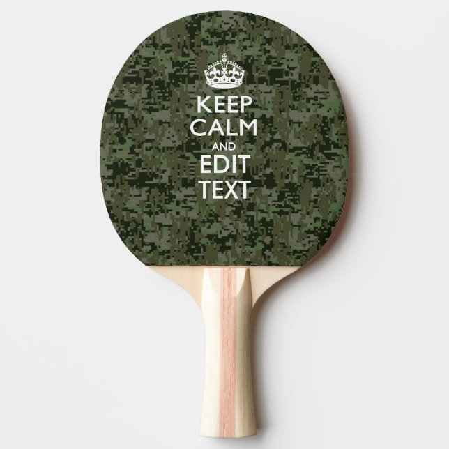 Ihr eigenes Text-Digital-Camouflage-Waldland Tischtennis Schläger (Vorderseite)