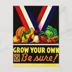 Ihr eigenes wachsen - sicher! Vintager Weltkrieg I Postkarte