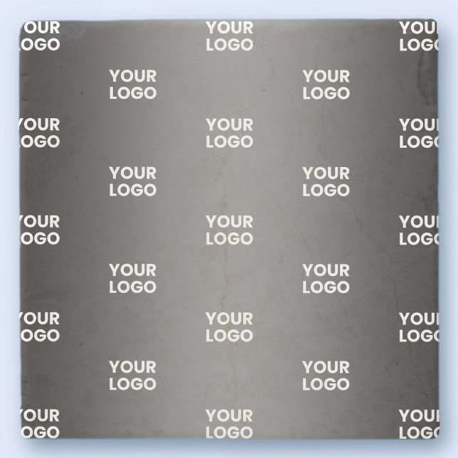 Ihr einfaches mehrfarbiges Logo | Schwarz & Grau G Steinuntersetzer (Von Creator hochgeladen)