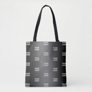 Ihr einfaches mehrfarbiges Logo Schwarz & Grau G Tasche