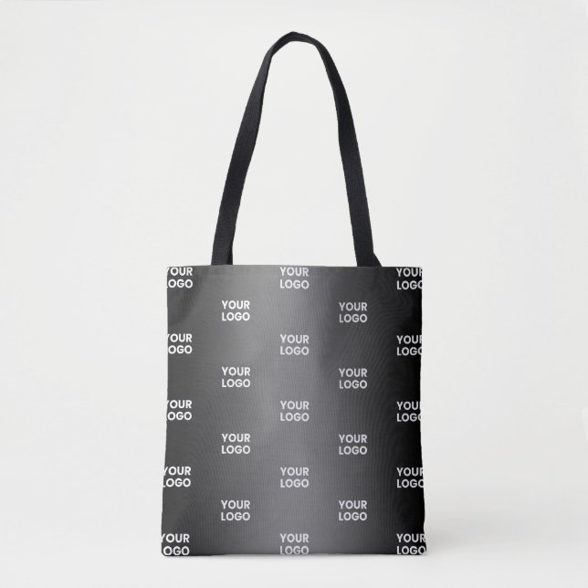 Ihr einfaches mehrfarbiges Logo | Schwarz & Grau G Tasche (Vorderseite)
