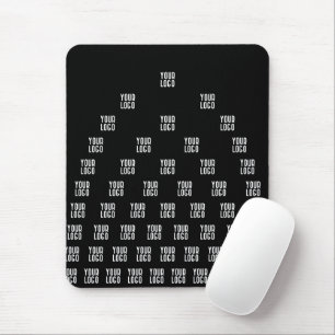 Ihr einzigartiges Logo-Bogenmuster   Schwarz (edit Mousepad