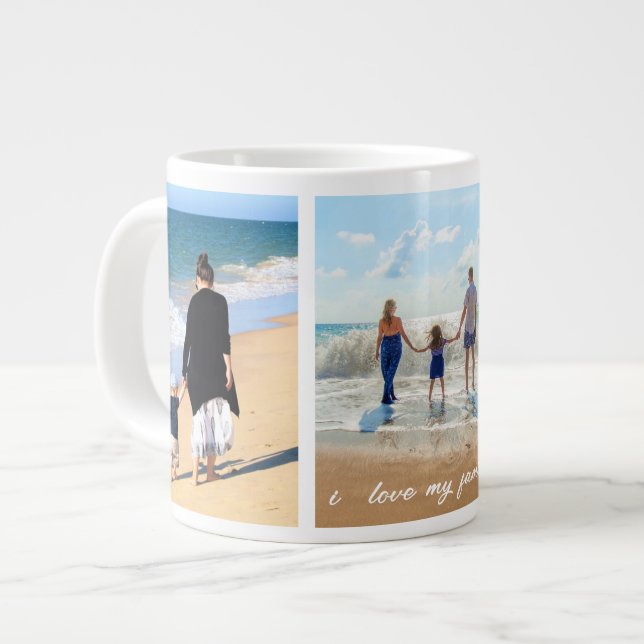 Ihr Familienfoto-Collage Coffee Tasse Geschenk und (Vorderseite Links)