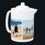 Ihr Familienfoto Collage Teapot-Geschenk für benut<br><div class="desc">Teapots mit massgeschneiderten Foto Collage Family Liebe Personalisierter Text - Mutter / Vater / Kind / Eltern / Paar - Moderne maßgeschneiderte Fotos Einzigartiges Design - Spezielle Familie / Freunde oder Personal Teapot Geschenk - Fügen Sie Ihre Fotos / oder Text ! Wählen Sie Schriftart / Größe / Farbe! Ändern...</div>