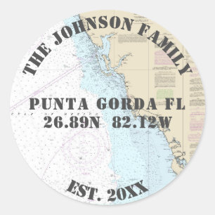 Ihr Familienname Florida Nautic Umschlag Aufkleber