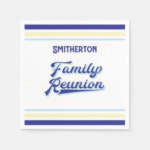 Ihr Familienname Monogramm-Wiedersehen Serviette