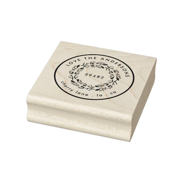 Ihr Familienname-Rücksendeadresse Gummistempel (Stempel)