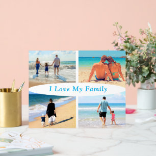 Ihr Familiensymbol für Fotocollage mit Text Acrylschild