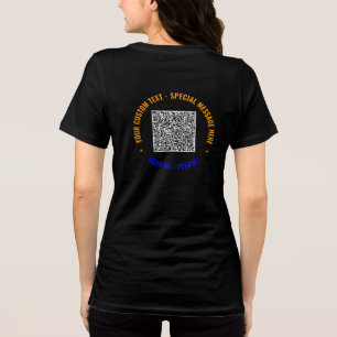 Ihr farbiger QR-Code-T - Shirt mit benutzerdefinie