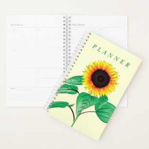 Ihr Farbplaner mit Sonnenblumen Planer