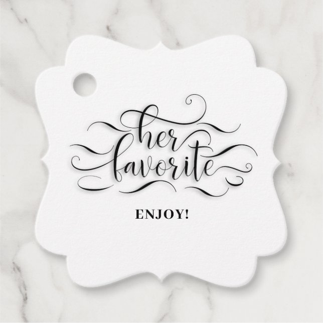 Ihr Favorit Geschenkanhänger (Vorderseite)