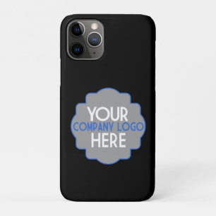 Ihr Firmenlogo auf schwarzen Vertikalen Case-Mate iPhone Hülle