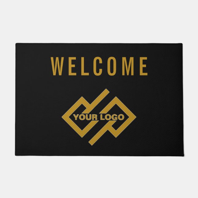 Ihr Firmenlogo Begrüßungsmatte Black Gold Fußmatte (Vorderseite)