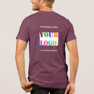 Ihr Firmenlogo - Benutzerdefinierter Text Personal Tri-Blend Shirt