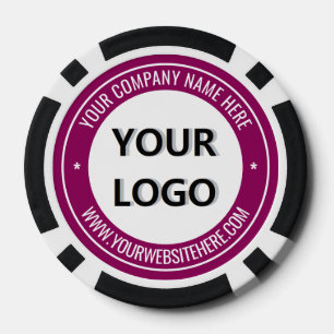 Ihr Firmenlogo Benutzerdefinierter Text Poker Chip