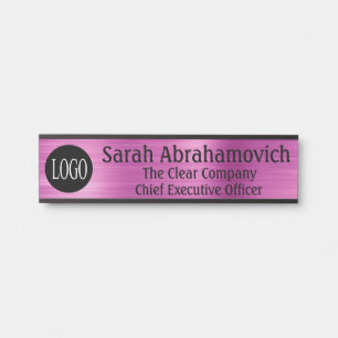 Ihr Firmenlogo Büro Tür Zeichen lange Name Türschild