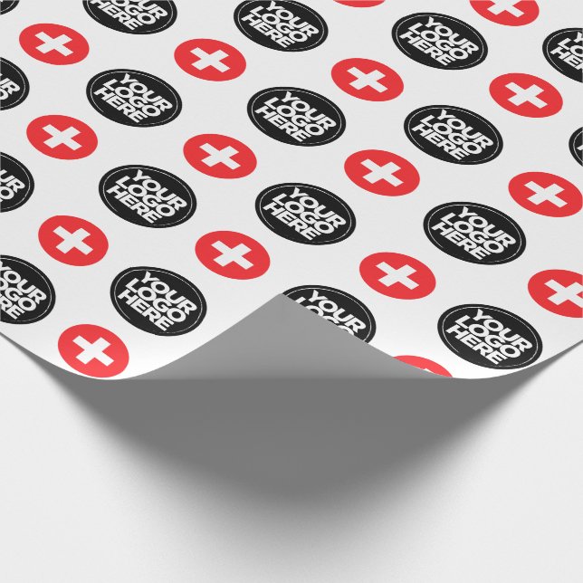 Ihr Firmenlogo Custom Schweiz Geschenkpapier (Ecke)