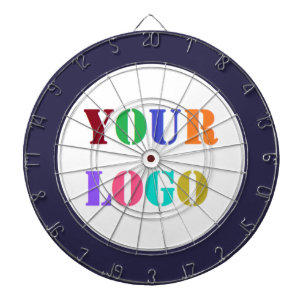 Ihr Firmenlogo Dartboard mit Markenprägung Beispie Dartscheibe