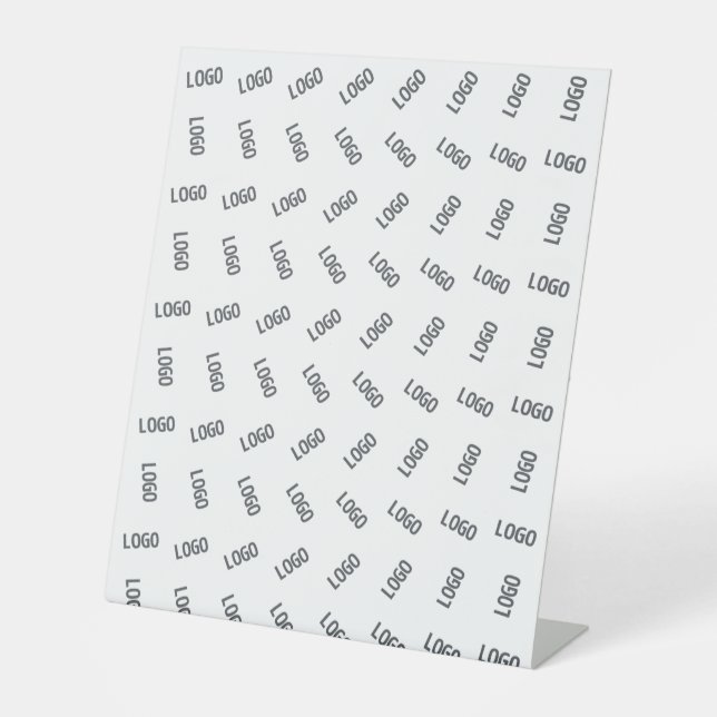 Ihr Firmenlogo | Einzigartiges Logo-Design Sockelschild (Vorderseite)
