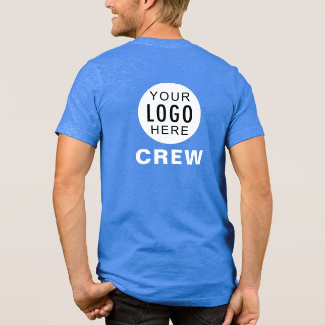 Ihr Firmenlogo Firmenmitarbeiter individuell Tri-Blend Shirt (Rückseite)