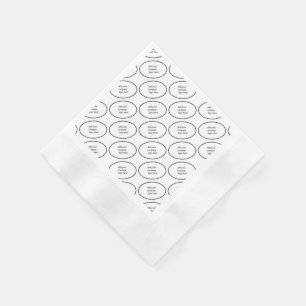 Ihr Firmenlogo-Markenname kundenspezifischer Druck Serviette