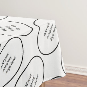 Ihr Firmenlogo-Markenname kundenspezifischer Druck Tischdecke