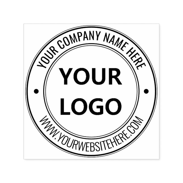 Ihr Firmenlogo Name Website Rund Stempel Beispiel (Design)