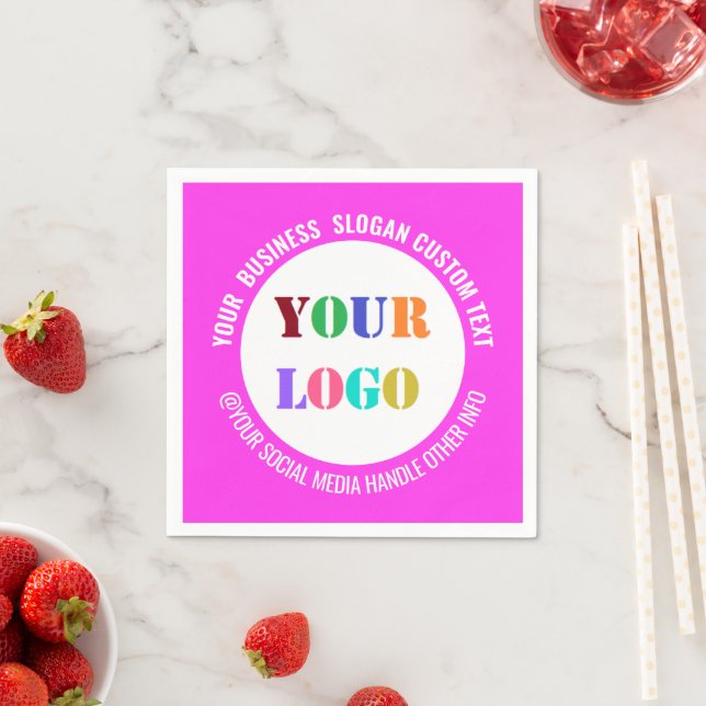 Ihr Firmenlogo Napkins Beispiel für benutzerdefini Serviette (Beispiel)