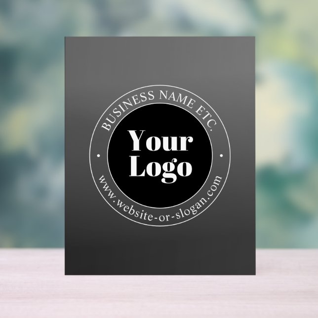 Ihr Firmenlogo oder Ihr Design und Ihr bearbeitete Acrylschild (Neutral)