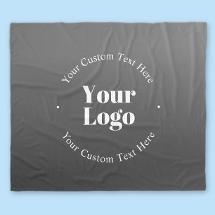 Ihr Firmenlogo oder Ihr Design und Ihr bearbeitete Fleecedecke