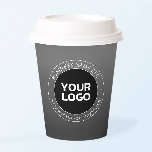 Ihr Firmenlogo oder Ihr Design und Ihr bearbeitete Pappbecher (Von Creator hochgeladen)