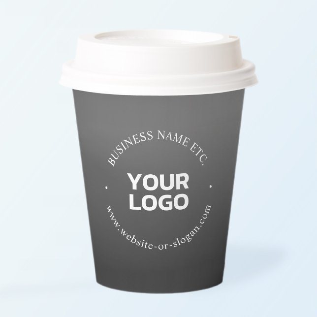Ihr Firmenlogo oder Ihr Design und Ihr bearbeitete Pappbecher (Von Creator hochgeladen)
