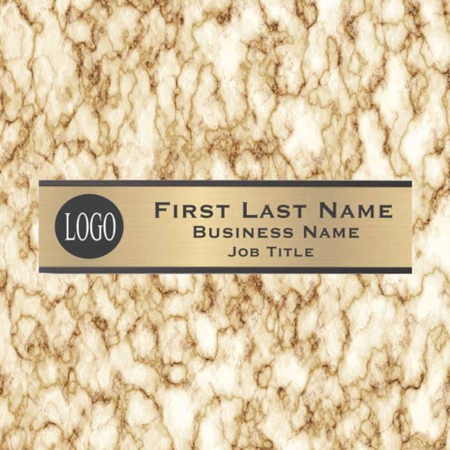 Ihr Firmenlogo Office Türsignierung Gold Look Türschild (Von Creator hochgeladen)