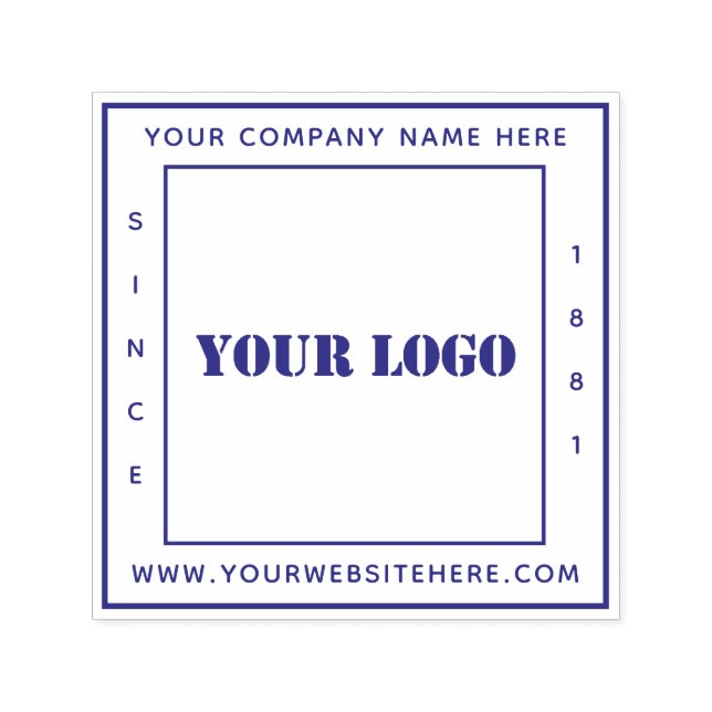 Ihr Firmenlogo Personalisierter Platz Permastempel (Design)