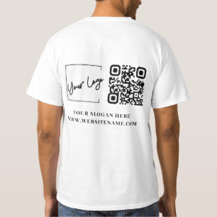 Ihr Firmenlogo QN-Code T-Shirt