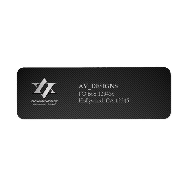 Ihr Firmenlogo - Rücksendeadressen-Aufkleber (Carb (Vorne)