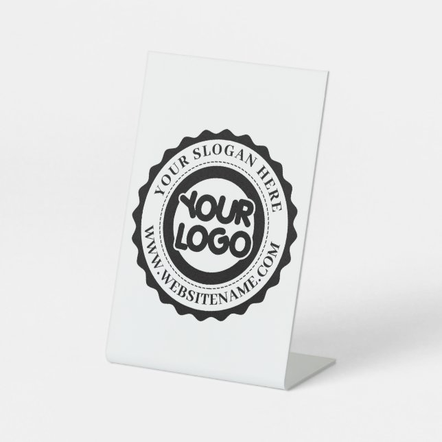 Ihr Firmenlogo Sockelschild (Vorderseite)