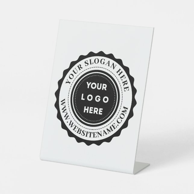 Ihr Firmenlogo Sockelschild (Vorderseite)