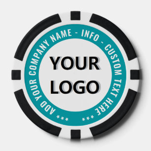 Ihr Firmenlogo Text Markenzeichen Poker Chips Beis