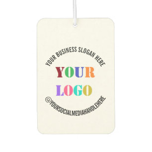 Ihr Firmenlogo Text Werbeaktion für Air Freshener Autolufterfrischer