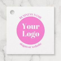 Ihr Firmenlogo und bearbeitete Textvorlage | Pink
