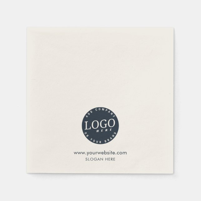 Ihr Firmenlogo und das Unternehmensseite-Papier Serviette (Vorderseite)