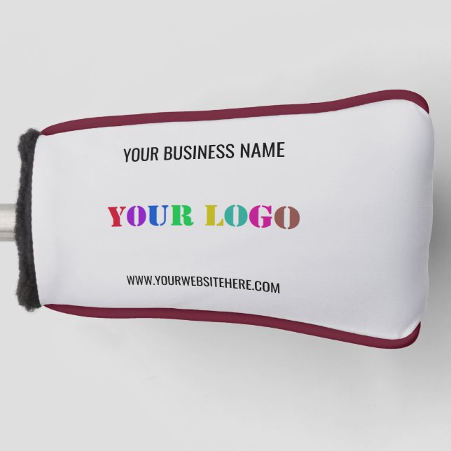 Ihr Firmenlogo und die benutzerdefinierte Text-Gol Golf Headcover (Vorderseite)