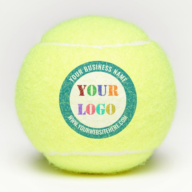 Ihr Firmenlogo und die Turnierbälle für den Text Tennisbälle (Vorderseite)