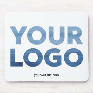 Ihr Firmenlogo und Geschäfts-Website oder Slogan Mousepad
