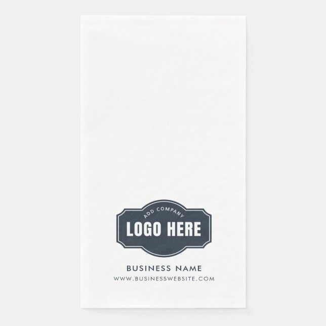 Ihr Firmenlogo und Ihre Firmenwebsite - kundenspez Serviette (Vorderseite)