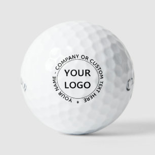 Ihr Firmenlogo und Ihre Text-Briefmarke Golfball