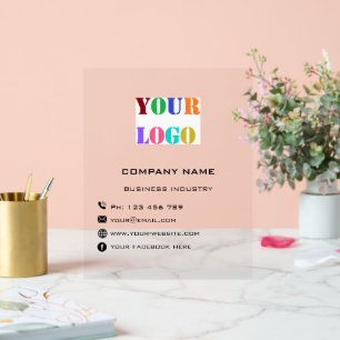 Ihr Firmenlogo und individuelles Text-Acrylschild Acrylschild